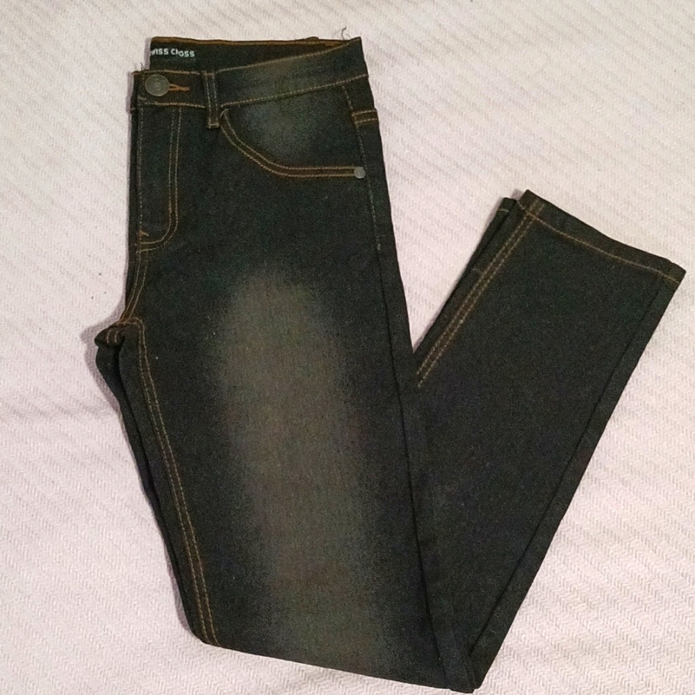 Swiss Cross Dark Wash Jeans